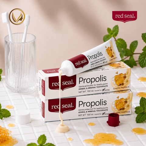 Kem đánh răng keo ong cổ điển Red Seal Propolis Toothpaste Classic Propolis 100g - Chính hãng New Zealand