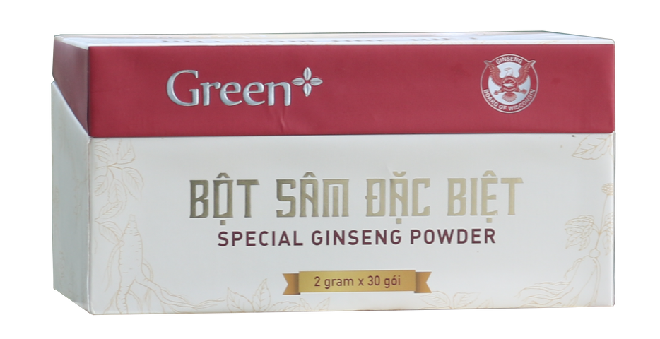 Bột Nhân Sâm Wisconsin Đặc Biệt - Hỗ Trợ Giảm Mệt Mỏi và Tăng Cường Sinh Lực (Hộp 30 Gói x 2g)