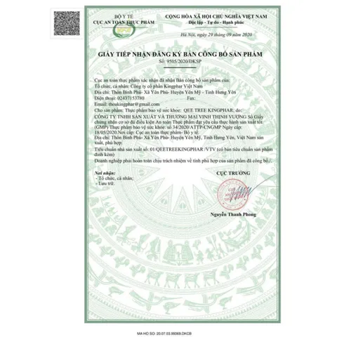 Qee Tree Kingphar – Hỗ Trợ Giảm Triệu Chứng Trĩ, Táo Bón (Hộp 40 Viên)