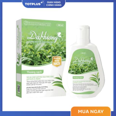 Combo 3 Chai Dung Dịch Vệ Sinh Phụ Nữ Dạ Hương 100ml – Thoáng Sạch, Chăm Sóc Toàn Diện, Dịu Nhẹ