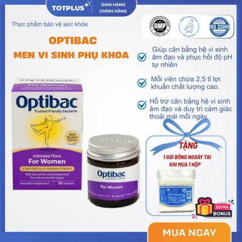 Optibac For Women – Men Vi Sinh Hỗ Trợ Cân Bằng Hệ Vi Khuẩn Vùng Kín | Hàng Anh Quốc Chính Hãng