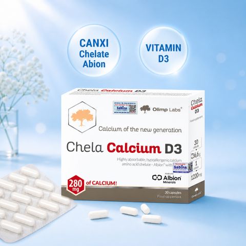 Chela Calcium D3 - Bổ sung Canxi Hữu Cơ Bisglycinate & D3 Hấp Thu Tốt Cho Bà Bầu & Người Cần Bổ Sung