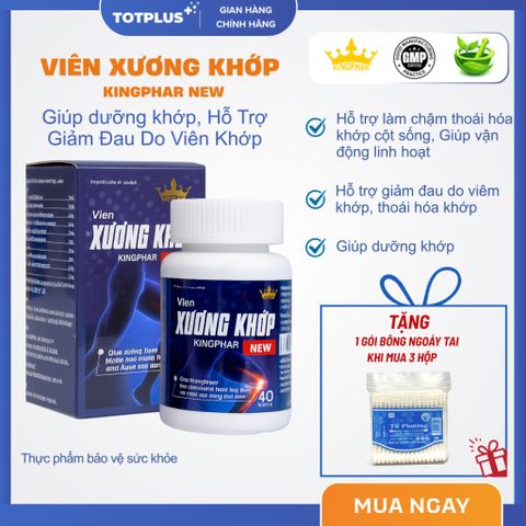 Viên Xương Khớp Kingphar New – Hỗ Trợ Xương Khớp Chắc Khỏe - Hộp 40 Viên