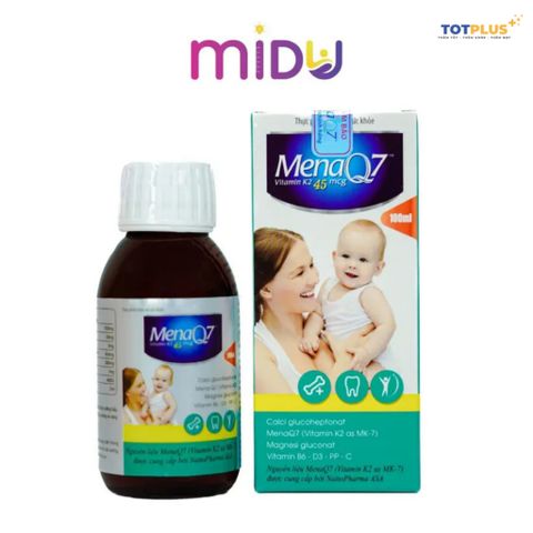 MENAQ7 K2 45mcg – Hỗ Trợ Phát Triển Xương Răng Chắc Khỏe Cho Bé, Giúp Bé Tăng Chiều Cao (Chai 100ml)