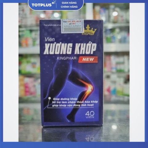 Viên Xương Khớp Kingphar New – Hỗ Trợ Xương Khớp Chắc Khỏe - Hộp 40 Viên