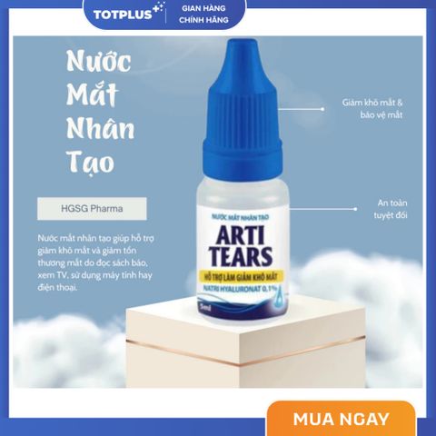 Nước Mắt Nhân Tạo Arti Tears – Hỗ Trợ Làm Giảm Khô Mắt, Mỏi Mắt, Tăng Cường Thị Lực