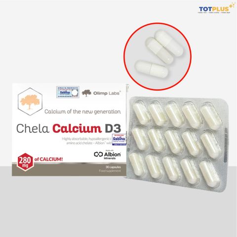 Chela Calcium D3 - Bổ sung Canxi Hữu Cơ Bisglycinate & D3 Hấp Thu Tốt Cho Bà Bầu & Người Cần Bổ Sung