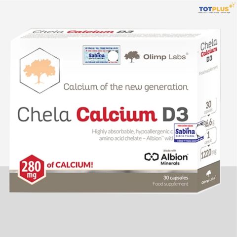 Chela Calcium D3 - Bổ sung Canxi Hữu Cơ Bisglycinate & D3 Hấp Thu Tốt Cho Bà Bầu & Người Cần Bổ Sung