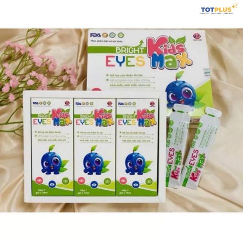Siro Bổ Mắt Bright Eyes Kids Max – Hỗ Trợ Cải Thiện Thị Lực, Giảm Khô Mắt, Mỏi Mắt Cho Bé-Hộp 21 Gói