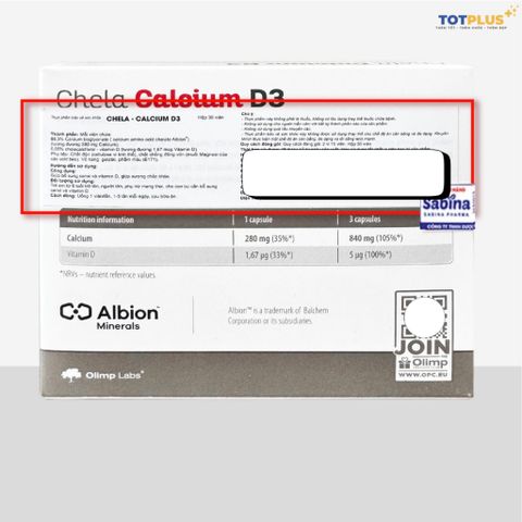 Chela Calcium D3 - Bổ sung Canxi Hữu Cơ Bisglycinate & D3 Hấp Thu Tốt Cho Bà Bầu & Người Cần Bổ Sung