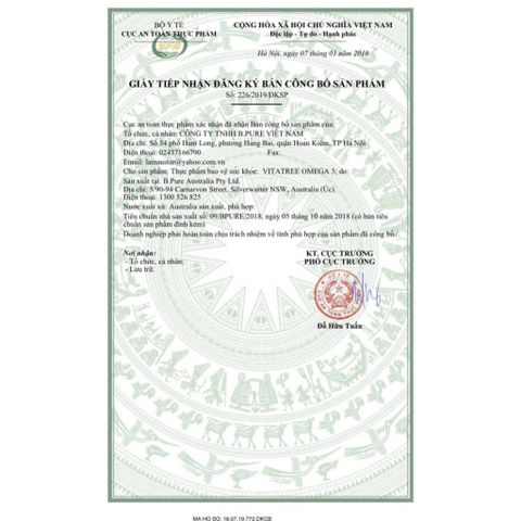 Vitatree Omega 3 - Hàng Nhập Khẩu Úc – Hỗ Trợ Tim Mạch, Não Bộ, Trí Nhớ Và Thị Lực - Lọ 150 Viên