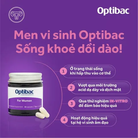 Optibac For Women – Men Vi Sinh Hỗ Trợ Cân Bằng Hệ Vi Khuẩn Vùng Kín | Hàng Anh Quốc Chính Hãng
