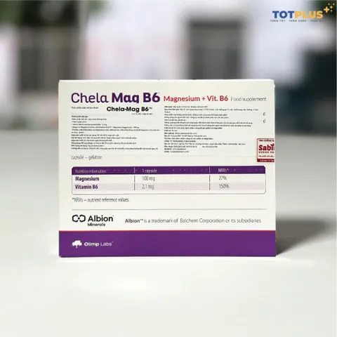 2 Hộp Chela Mag B6 - Bổ Sung Magie Và Vitamin B6 Giúp Giảm Căng Thẳng, Mệt Mỏi, Tốt Cho Thần Kinh