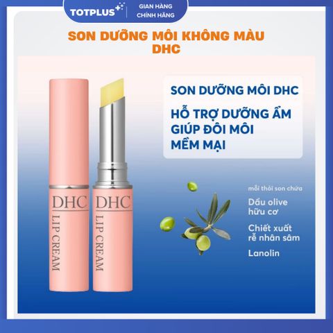 Son Dưỡng Môi DHC Lip Cream Không Màu - Thỏi 1.5g - Hàng Chính Hãng