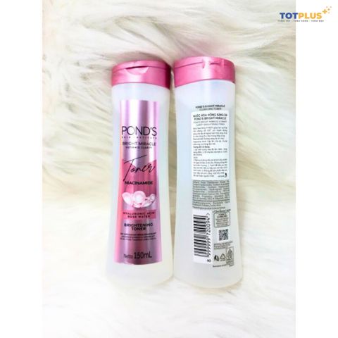Nước hoa hồng Pond’s bright miracle niacinamide toner 150ml