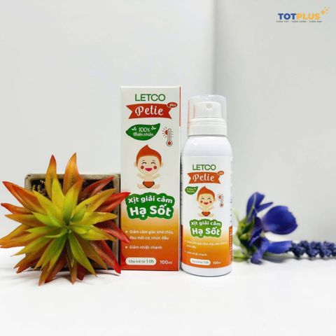 Xịt giải cảm HẠ SỐT Letco Petie Plus – Giúp hạ nhiệt, làm mát cơ thể khi bé bị sốt
