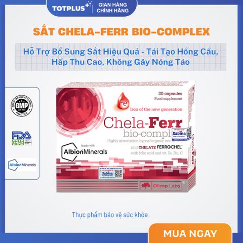 Sắt Chela Ferr Bio Complex & Chela Ferr Forte - Bổ Sung Sắt, Axit Folic Cho Bà Bầu Và Người Cần Bổ Sung