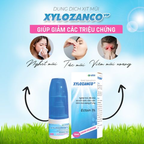 Dung Dịch Xịt Mũi Xylozanco - Giúp Giảm Nghẹt Mũi, Viêm Mũi Xoang, Tắc Mũi - Letco