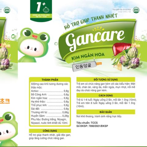 NT Gancare – Hỗ Trợ Mát Gan, Thanh Nhiệt, Giải Độc Gan Cho Trẻ Từ 1 Tuổi