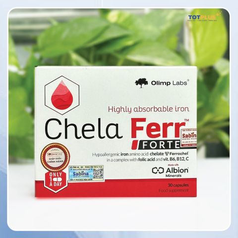 Sắt Chela Ferr Bio Complex & Chela Ferr Forte - Bổ Sung Sắt, Axit Folic Cho Bà Bầu Và Người Cần Bổ Sung
