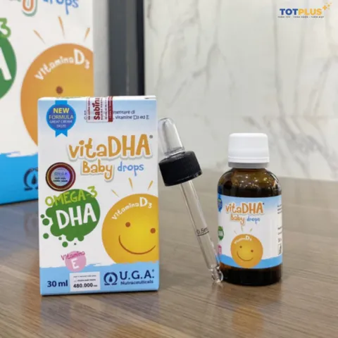KHUYẾN MẠI Mua 2 Tặng 1 Hộp VitaDHA Baby Drops (HSD T10/2026) – Bổ sung DHA và Vitamin D3 Cho Bé
