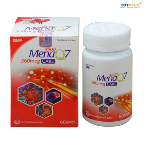 Midu MenaQ7 360mcg Care – Hỗ Trợ Giảm Mỡ Máu, Hỗ Trợ Giảm Nguy Cơ Hình Thành Cục Máu Đông