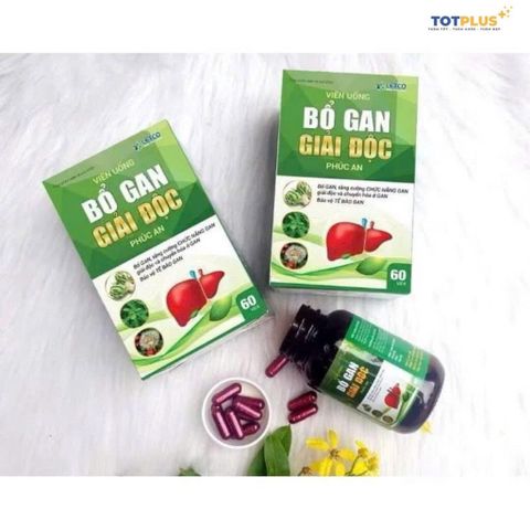 Viên Uống Bổ Gan Giải Độc Phúc An – Hỗ Trợ Tăng Cường Chức Năng Gan, Giảm Men Gan, Thanh Lọc Cơ Thể (Hộp 60 Viên)