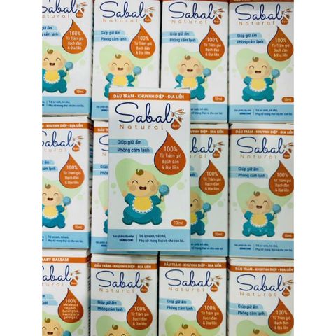 Tinh Dầu Tràm Sabal Baby Giúp Giữ Ấm, Phòng Cảm Lạnh - Lọ 10ml