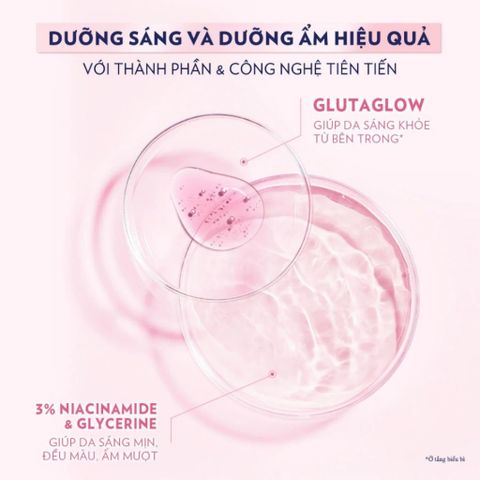 Serum Vaseline Gluta-Hya – Dưỡng Sáng Da Chuyên Sâu, Bảo Vệ Da Sáng Mịn, Căng Bóng - 300ml - 70ml