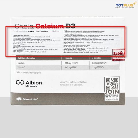 3 Hộp Canxi Chela Calcium D3 - Bổ Sung Canxi & D3 Cho Mẹ Bầu, Người Lớn Và Người Có Nhu Cầu - 1 Hộp 30 Viên