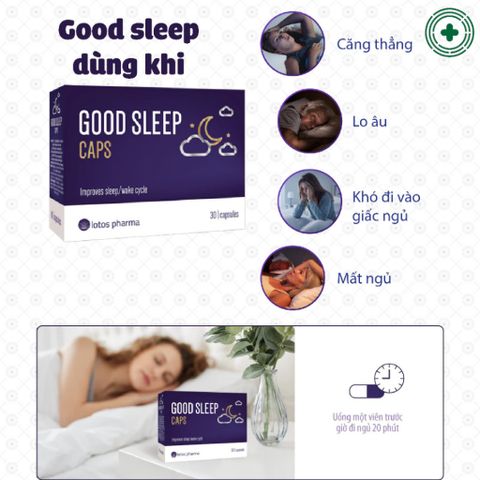 Viên Uống Ngủ Ngon Good Sleep – Hỗ Trợ Ngủ Ngon, Cải Thiện Giấc Ngủ Giúp Ngủ Ngon Và Sâu Giấc Hơn