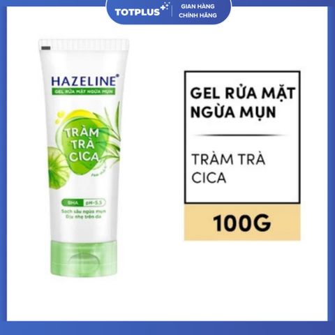 Gel Rửa Mặt Hazeline 100g - 40g - Da Sạch Sáng, Mịn Màng, Khỏe Khoắn - Chính hãng Unilever