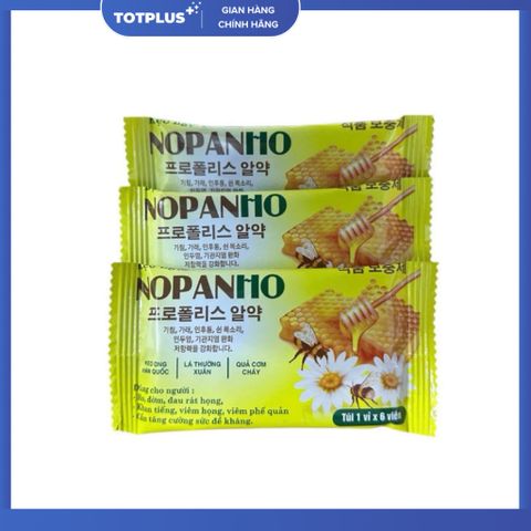 Kẹo Ngậm Ho Nopanho Keo Ong Kingphar – Hỗ Trợ Giảm Ho, Dịu Họng, Tăng Sức Đề Kháng