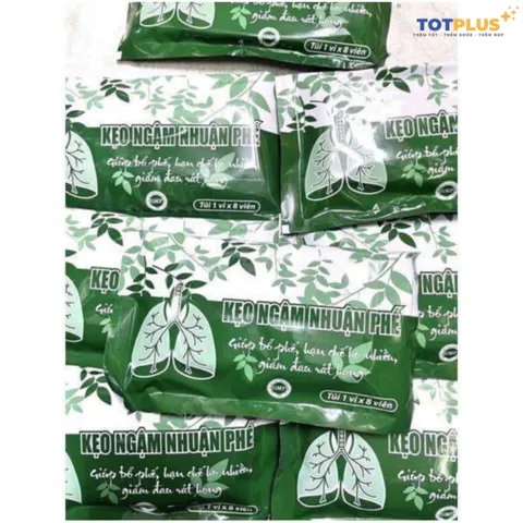Kẹo ngậm nhuận phế Kingphar - vỉ 8 viên - Giúp bổ phế, hạn chế ho nhiều, giảm đau rát họng