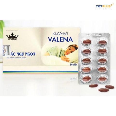 Valena Kingphar - Giúp An Thần, Hỗ Trợ Ngủ Ngon Giấc, Giảm Căng Thẳng - Hộp 30 viên