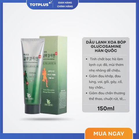 Dầu Xoa Bóp Glucosamine - Hỗ Trợ Giảm Đau Xương Khớp, Mỏi Gối, Đau Lưng, Vai Gáy - Hàng Chính Ngạch