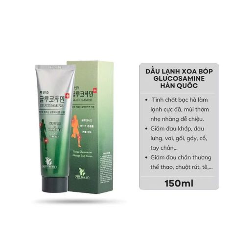 Dầu Xoa Bóp Glucosamine - Hỗ Trợ Giảm Đau Xương Khớp, Mỏi Gối, Đau Lưng, Vai Gáy - Hàng Chính Ngạch