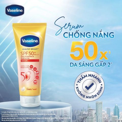 Serum Chống Nắng Dưỡng Sáng Da Vaseline SPF 50+ PA++++ 300ml - 70ml - 50ml