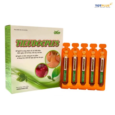 Tiêu Độc Plus – Hỗ trợ thanh nhiệt, giải độc, giảm mẩn ngứa, rôm sảy - Hộp 20 ống