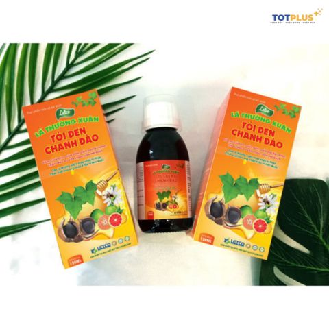 Combo 2 Hộp Siro Ho Lá Thường Xuân Tỏi Đen Chanh Đào Letco 125ml - Hỗ Trợ Giảm Ho, Đờm, Đau Rát Họng
