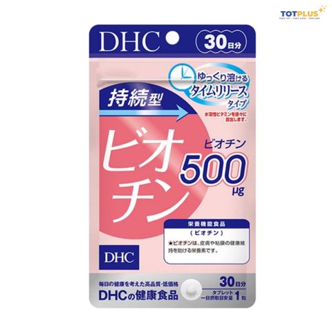 DHC Biotin 500mcg Nhật Bản 30 Ngày – Hỗ Trợ Chăm Sóc Da Và Tóc (Gói 30 Viên)