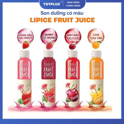 Son dưỡng môi có màu LipIce Fruit Juice - giúp làn môi của bạn mềm mại và tươi tắn - Thỏi son 4g