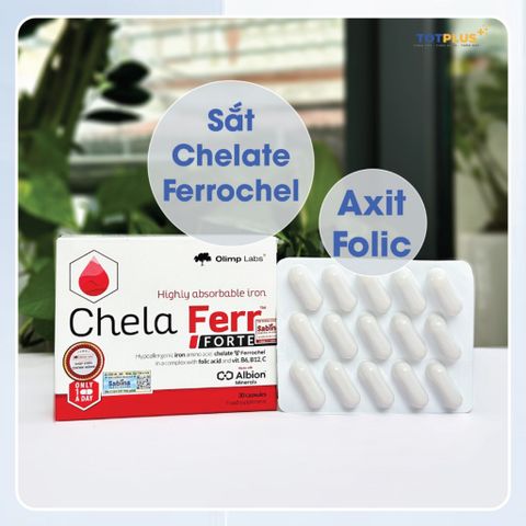 Bộ 3 sản phẩm Chela Ferr Forte, Chela Calcium D3, Gold DHA - Thực phẩm bổ sung cho bà bầu, sau sinh