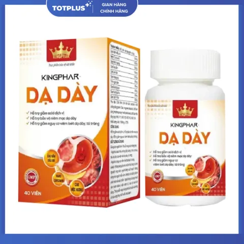 Dạ Dày Kingphar  – Hỗ Trợ Giảm Acid Dịch Vị, Bảo Vệ Niêm Mạc Dạ Dày - Hộp 40 Viên
