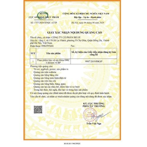DHC Canxi Nhật Bản – Bổ Sung Canxi, CBP Và Vitamin D3 Hỗ Trợ Xương Răng Chắc Khỏe - Gói 30 Ngày