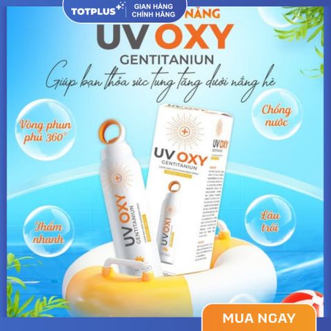 Xịt Chống Nắng UV OXY Gentitanium SPF50+ PA++++ – Chống Nắng Toàn Thân, Chống Nước, Thấm Nhanh