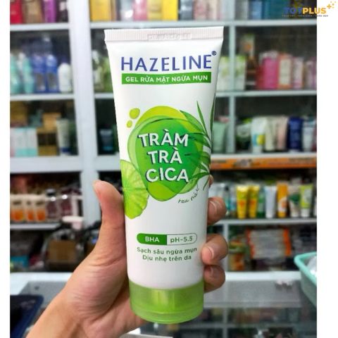 Gel Rửa Mặt Hazeline Tràm Trà Cica - Gel Rửa Mặt Ngừa Mụn – Sạch Sâu, Dịu Nhẹ Cho Da