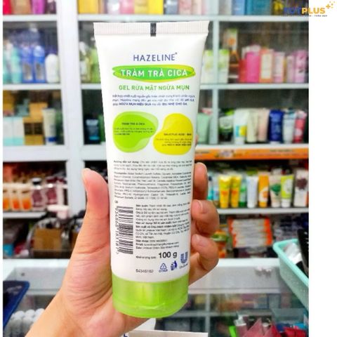 Gel Rửa Mặt Hazeline Tràm Trà Cica - Gel Rửa Mặt Ngừa Mụn – Sạch Sâu, Dịu Nhẹ Cho Da