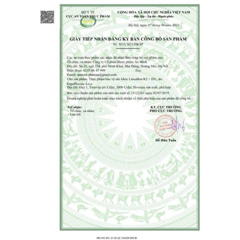 LineaBon D3K2 Cho Trẻ Em – Hỗ Trợ Hấp Thu Canxi, Hỗ Trợ Phát Triển Xương Và Chiều Cao (Nhập Khẩu Châu Âu)