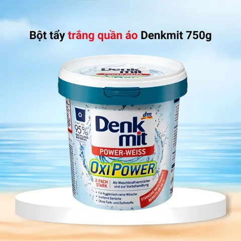 Bột tẩy trắng quần áo Denkmit, làm sạch vết ố,không ăn mòn vải,không độc hại